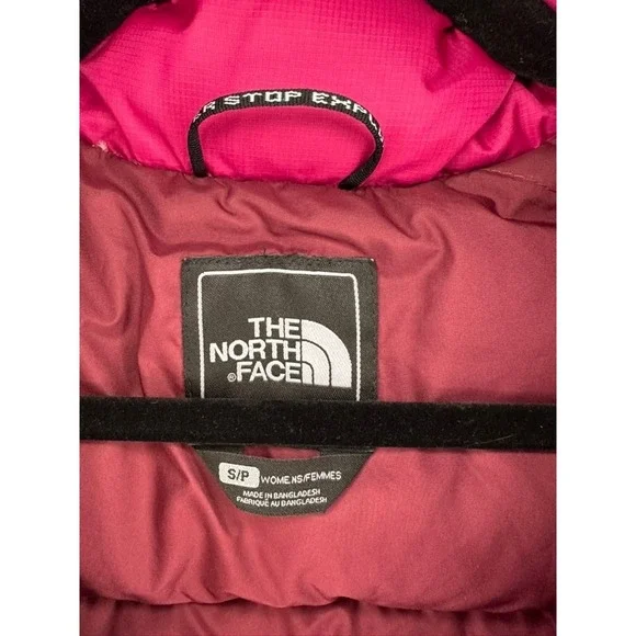 The North Face 700 Fill Down Puffer Vest Womens Small S/PPink Sleeveless‎